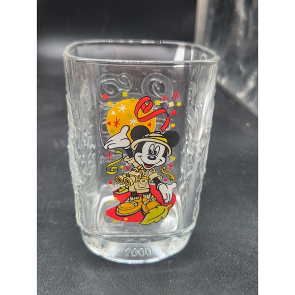 McDonald's Other - Walt Disney World McDonalds SAFARI Mickey Mouse Year 2000 Celebration Glass